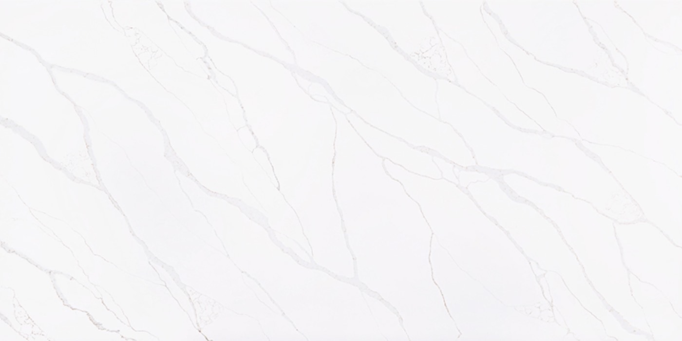 Calacatta Affogato quartz by Viatera