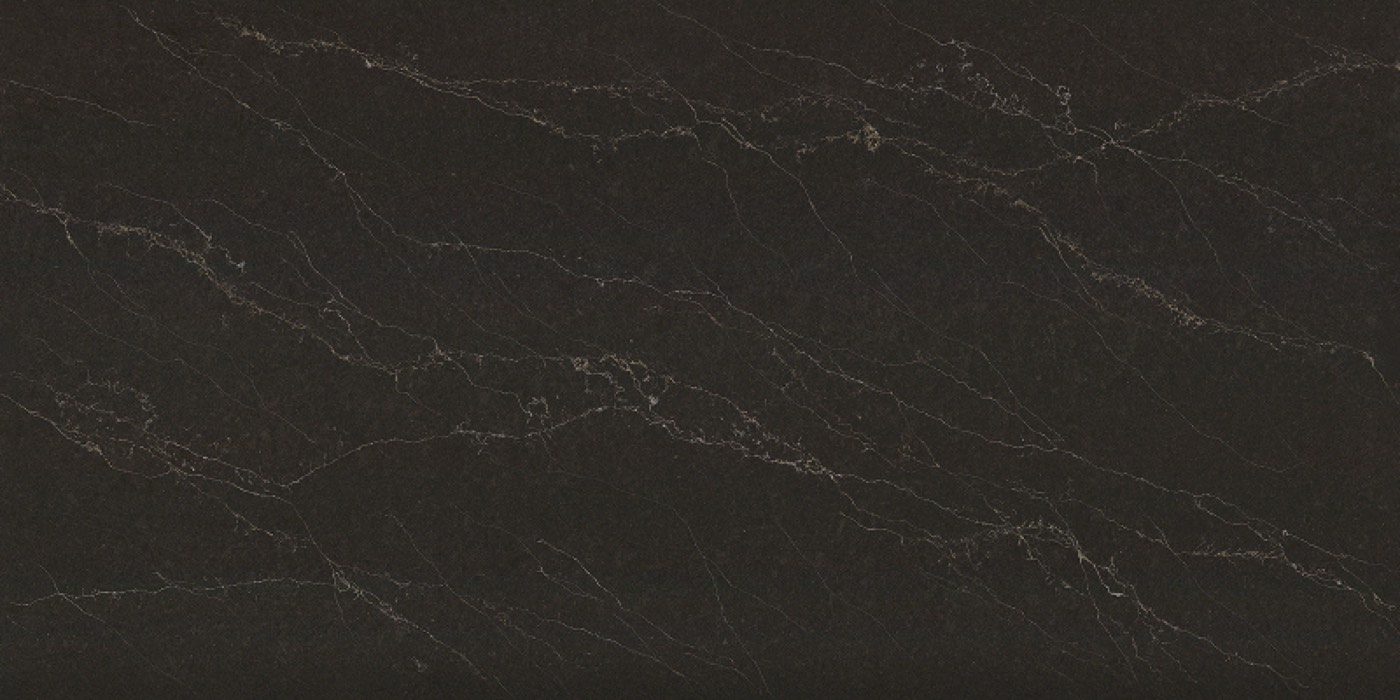 Midnight Ember Brushed quartz by Viatera